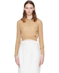 ShuShu/Tong - Lapel Knit Polo - Lyst
