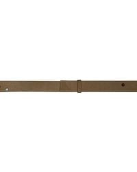 Dries Van Noten - Khaki Studded Leather Belt - Lyst