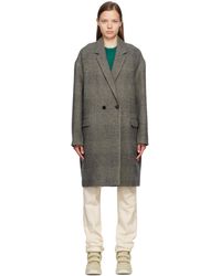 Isabel Marant - Manteau limiza gris - Lyst