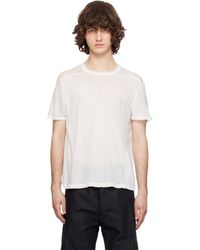 Rick Owens - Off- Temple Short Level T-Shirt - Lyst