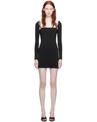 T By Alexander Wang - Black Open Back Minidress - Lyst
