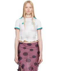 Conner Ives - Reconstituted Shirred Henley T-Shirt - Lyst