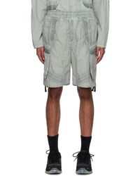 A_COLD_WALL* - * Gray Garment-dyed Shorts - Lyst