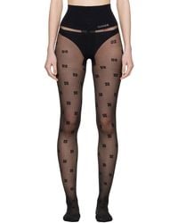 Ganni - Butterfly Lace Tights - Lyst