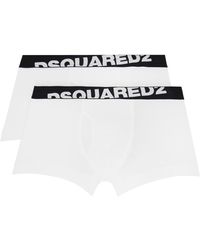 DSquared² - Two-pack White Boxer Briefs - Lyst
