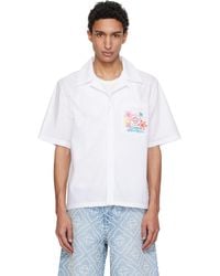 CASABLANCA - Collage D'Icones Graphiques Embroidered Shirt - Lyst