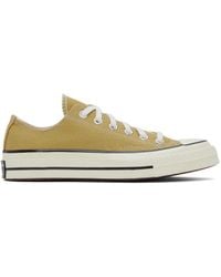 Converse - Tan Chuck 70 Low Top Sneakers - Lyst