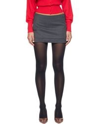 OPEN YY - Tailored Trouser Miniskirt - Lyst
