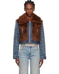 R13 - 'Denim Fur' Jacket - Lyst