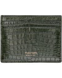 Tom Ford - ーン クロコエンボス カードケース - Lyst