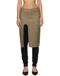 Stella McCartney - Side-Slit Tweed Midi Skirt - Lyst