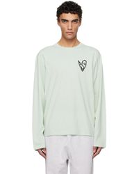 ★人気★【Acne Studios】EDDEN LOGO WINGS LONG SLEEVE T-SHIRT Acne Studios Edden Logo Wings Long Sleeve T-Shirt Optic