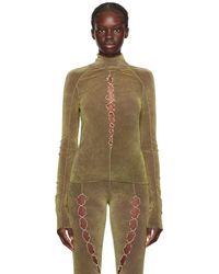 Rui - Col roulé kaki à découpes - Lyst