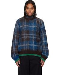 Sacai - Plaid Mohair Sweater - Lyst
