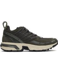 Salomon - Khaki Acs Pro Leather Sneakers - Lyst