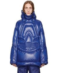 Moncler Genius - Moncler X Adidas Originals Blue Chambery Down Jacket - Lyst