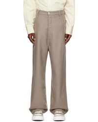 Ami Paris - Taupe baggy Fit Trousers - Lyst
