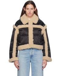 Stand Studio - Mary Faux-Shearling Down Jacket - Lyst
