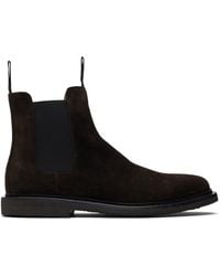 Common Projects - Waxed Suede Chelsea Boots - Lyst