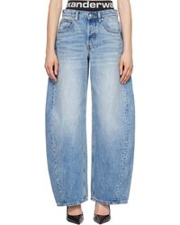 Alexander Wang - Blow-Up Logo Waistband Jeans - Lyst