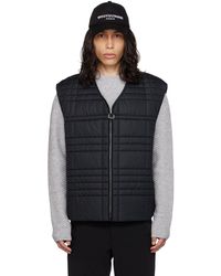WOOYOUNGMI - Black Quilted Vest - Lyst