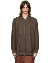 Rick Owens - Khaki Porterville Jumbo Peter Flight Denim Bomber Jacket - Lyst