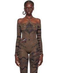 Jean Paul Gaultier - Brown Knwls Edition Bodysuit - Lyst