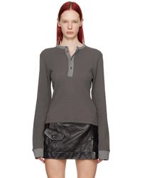 Acne Studios - Fitted Long Sleeve T-Shirt - Lyst