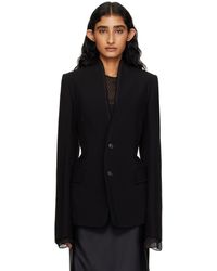 Ann Demeulemeester - Sady Collarless Fitted Blazer - Lyst