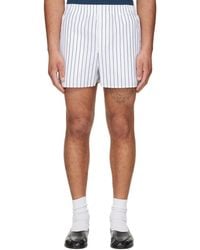 Ami Paris - Cotton Elasticated Shorts - Lyst