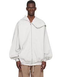 Rick Owens - Off- Temple Mountain Hun Hoodie - Lyst