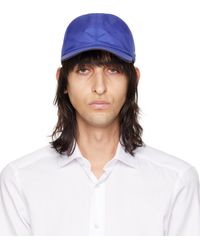 Zegna - Blue Technical Fabric Baseball Cap - Lyst