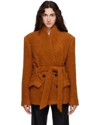 Isabel Marant - Tan Syndra Alpaca Bouclé Jacket - Lyst