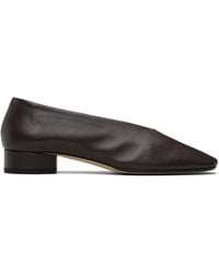 Aeyde - Burgundy Delia Low-Heeled Ballet Heels - Lyst