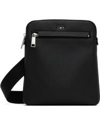 BOSS - Pebble-Grained Faux-Leather Bag - Lyst