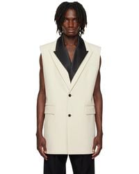 Jean Paul Gaultier - Ssense Exclusive & Double Layer Sleeveless Blazer - Lyst