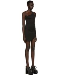 GUIZIO Koemi Sheer Panel Dress in Black | Lyst UK