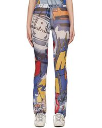 ERL - Multicolor Printed Trousers - Lyst