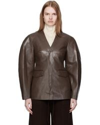 Nanushka - Erina Regenerated Leather Blazer - Lyst