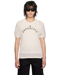 Courreges - Off-white Baseball T-shirt - Lyst