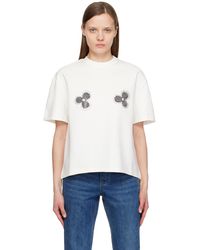 Area - ホワイト Flower Tシャツ - Lyst