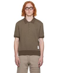 Thom Browne - Brown Patch Polo - Lyst
