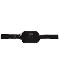 Prada Black Tessuto Belt Bag
