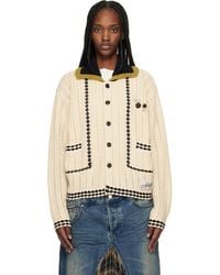 ANDERSSON BELL - Off- New Fantasia Collar Cardigan - Lyst