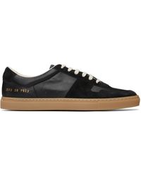 Common Projects - Baskets Étroites Bball Noires En Suède Et En Cuir - Lyst