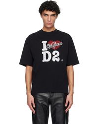 DSquared² - Dsqua2 Vaquera Edition Destroyed Loose Fit T-shirt - Lyst