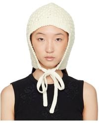 ShuShu/Tong - Tied Knit Hood - Lyst