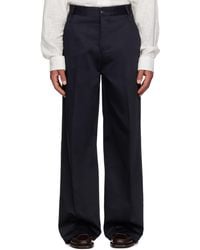 Ami Paris - Cotton Baggy Fit Trousers - Lyst