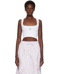 Vivienne Westwood - Cropped Rib Tank Top - Lyst
