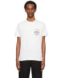 KENZO - White Paris Drawn Varsity T-shirt - Lyst
